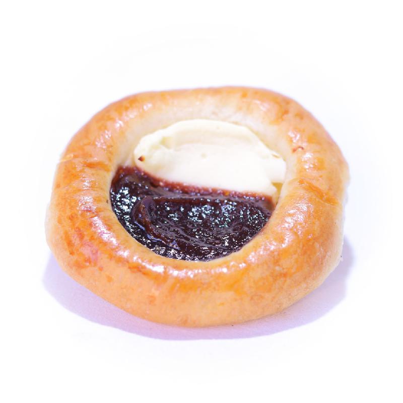 Kol&aacute;č kulat&yacute; tvaroh-povidlo-50g